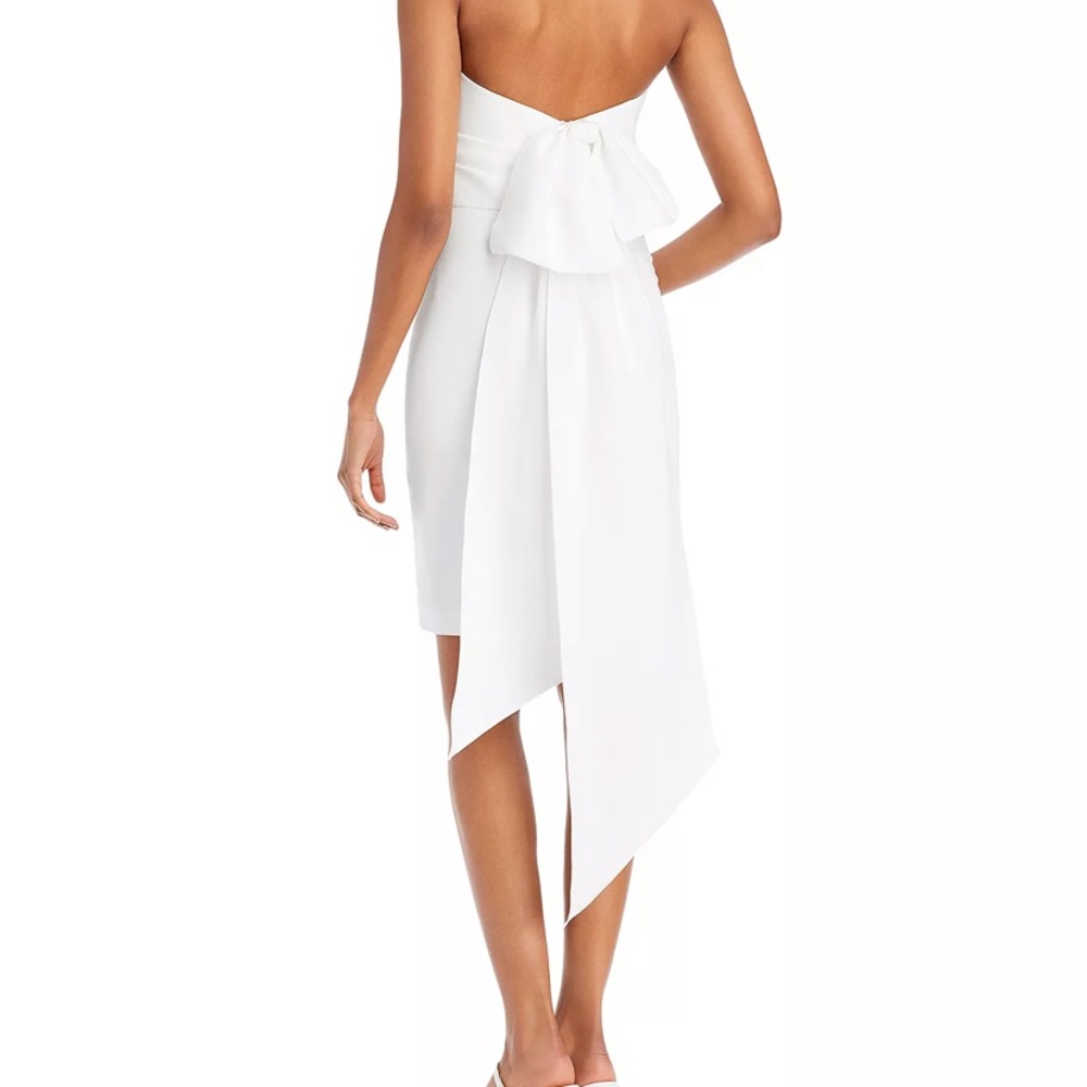 Amsale Strapless Bow Back Dress - Picture 2 of 3